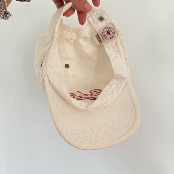 Red Sox Boston White and Red Baseball Cap OS - Picture 7 of 7